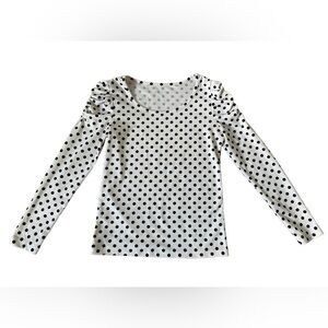 Women’s S/M Polkadot Long Sleeve Top